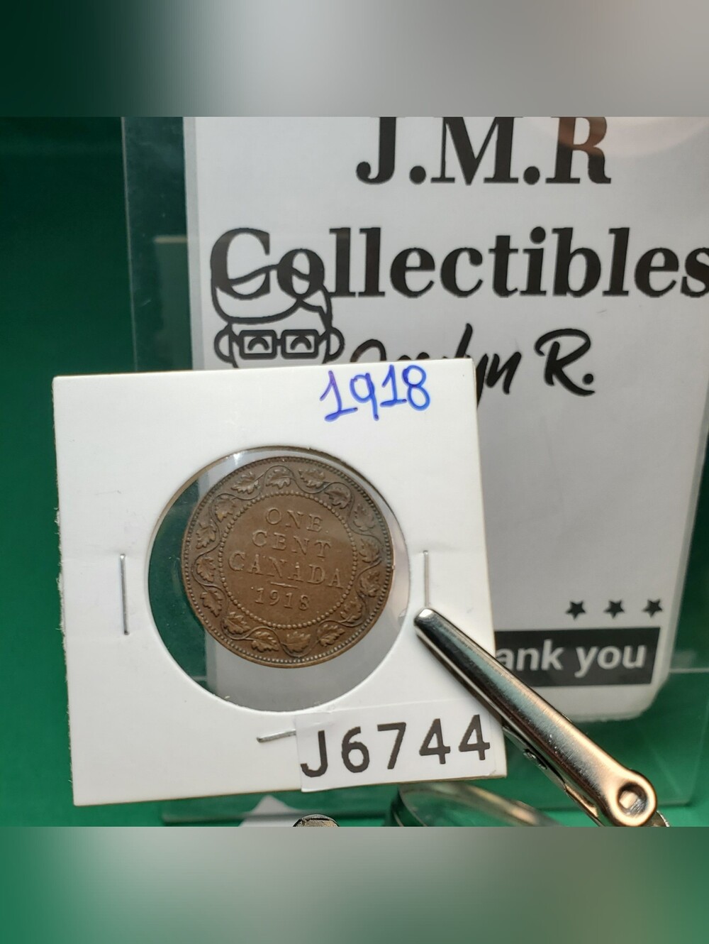 Bn 1918 canada cent km# 21